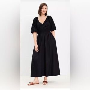 New LOFT black maxi dress women size L